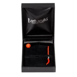 Lapel Chain "Coral Flower Diamond" Made Of Sterling Silver - Purely Ha