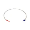 Lapelchain "Lapislazzuli" Made Of Sterling Silver - Purely Handcrafted