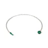 Lapel Chain "Malachite" Made Of Sterling Silver - Purely Handcrafted