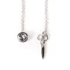 Lapel Chain "Sartorial Scissor" Made Of Sterling Silver - Purely Handc