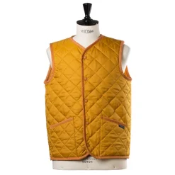 Lavenham X Mj: Quilted Vest "Thornham Gillet" In Diamond Quilting