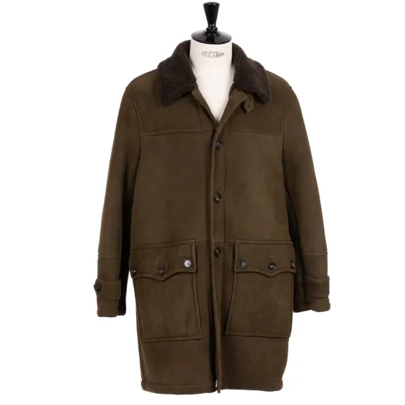 Leather Jacket "Valstar Norrland Coat" Made Of Lambskin - Curley Lambs