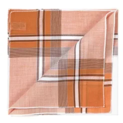 Light Brown Handkerchief "Positano" Made From Pure Cotton
