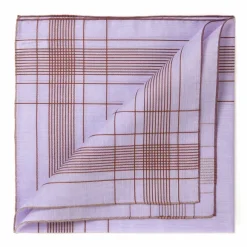 Lilac Patterned Handkerchief "Harlan" Made Of Cotton