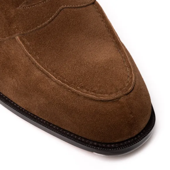 Limited Edition: Penny Loafer "Unlined Harrow" In Italian Calf Suede -