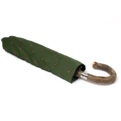 Limited Edition: Pocket Umbrella "Flying Ducks" With Ash Wood Handle