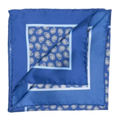 Limited Edition: Pure Silk Pocket Square "Paisley Danzante" - Handroll