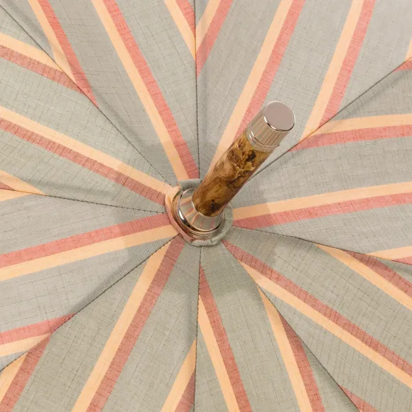 Limited Edition: Stick Umbrella "Vintage Stripe Made Of Solid Ash Wood