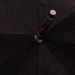 Limited Edition: Stick Umbrella "Heritage Galles" With Polished Oak Ha