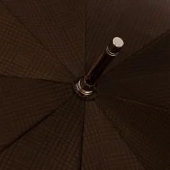 Limited Edition: Stick Umbrella "Heritage Galles" With Polished Oak Ha