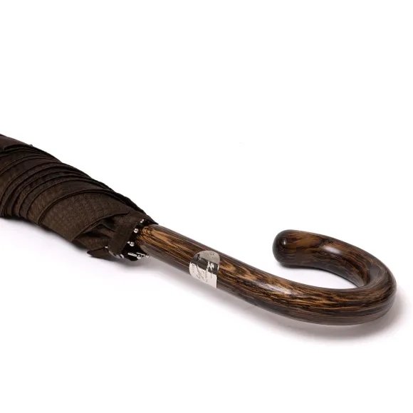 Limited Edition: Stick Umbrella "Heritage Galles" With Polished Oak Ha