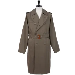 Limited Edition X Mj: Coat "Hemingway Trench Coat" In Pure Cotton