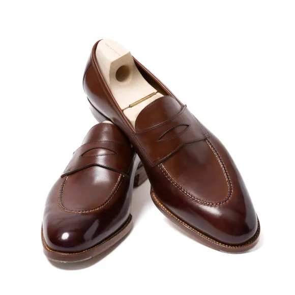 Loafer "Dress Penny" Made Of Brown Calf Leather - Entirely H
