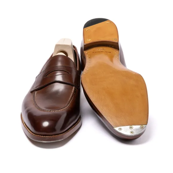 Loafer "Dress Penny" Made Of Brown Calf Leather - Entirely H