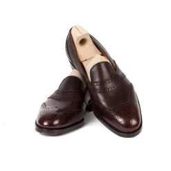 Loafer "Scotsman" Aus Dunkelbraunem Kalbsleder "Russian Calf" - Reine