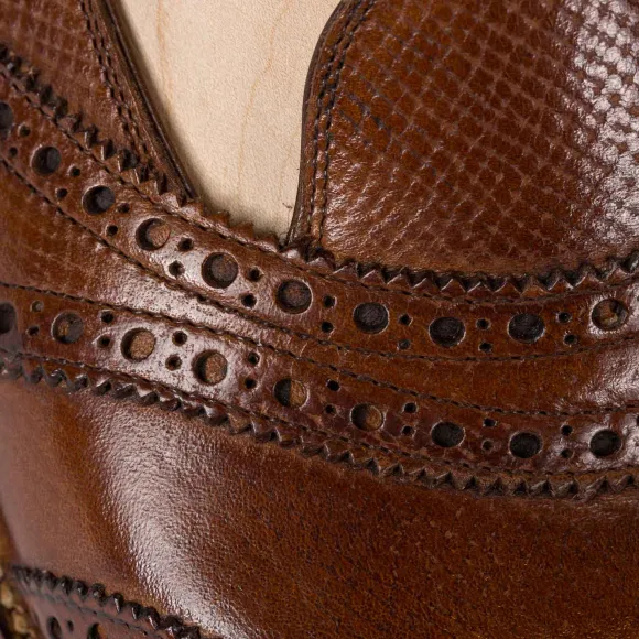 Loafer "Scotsman" Made Of Medium Brown Calfskin "Russian Calf" - Purel