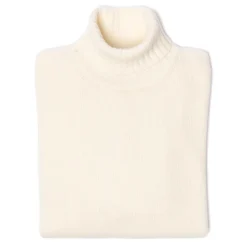 Merino Wool And Cashmere Turtleneck Sweater - 3 Ply Cashmere Blend