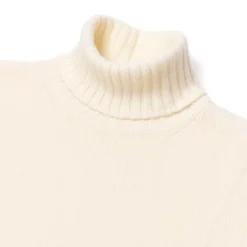 Merino Wool And Cashmere Turtleneck Sweater - 3 Ply Cashmere Blend