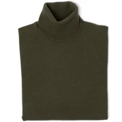 Merino Wool And Cashmere Turtleneck Sweater - 1 Ply Cashmere Blend