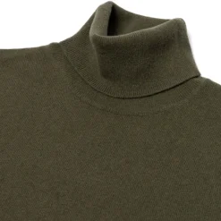 Merino Wool And Cashmere Turtleneck Sweater - 1 Ply Cashmere Blend