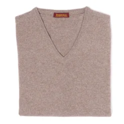 Merino Wool And Cashmere V Sweater - 1 Ply Cashmere Blend