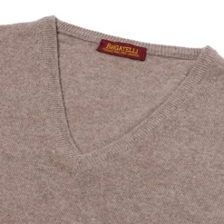 Merino Wool And Cashmere V Sweater - 1 Ply Cashmere Blend