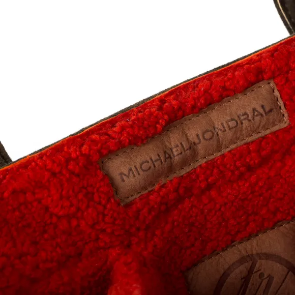 Mj Exclusive: Bottle Bag "Cuvee" Made Of Forest Green Goatskin - Handm