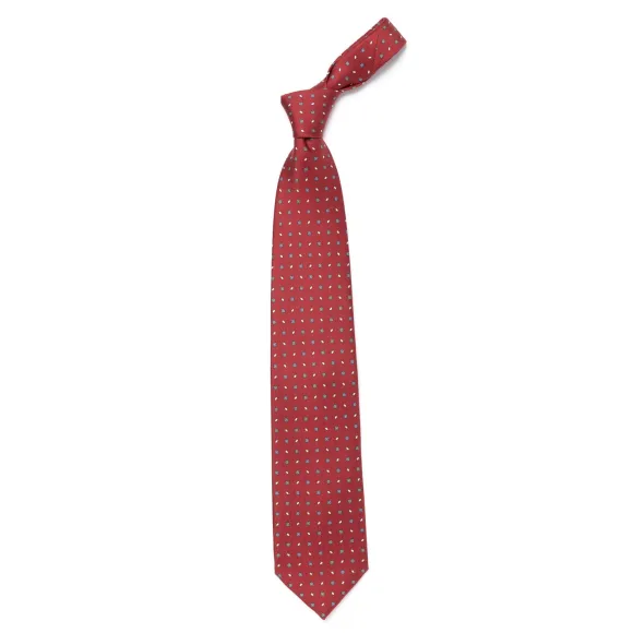 Mj Exclusive: Patterned Tie "Classico" Made Of Pure English Silk