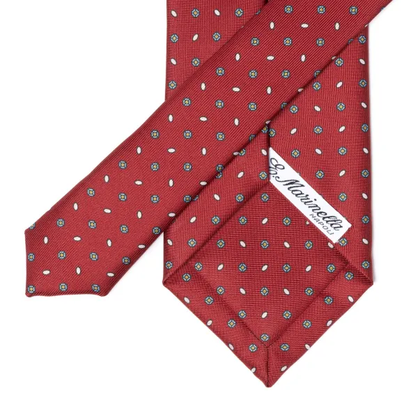 Mj Exclusive: Patterned Tie "Classico" Made Of Pure English Silk