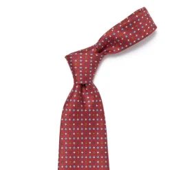 Mj Exclusive: Patterned Tie "Classico" Made Of Pure English Silk