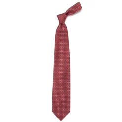 Mj Exclusive: Patterned Tie "Classico" Made Of Pure English Silk