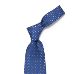 Mj Exclusive: Patterned Tie "Classico" Made Of Pure English Silk