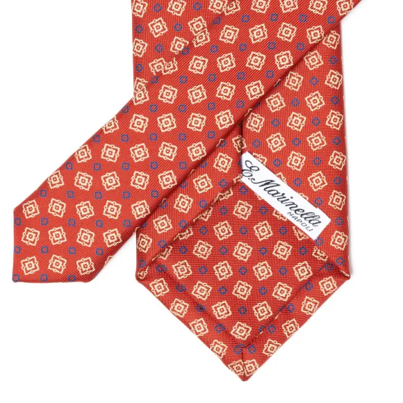 Mj Exclusive: Patterned Tie "Classico" Made Of Pure English Silk