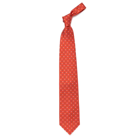 Mj Exclusive: Patterned Tie "Classico" Made Of Pure English Silk
