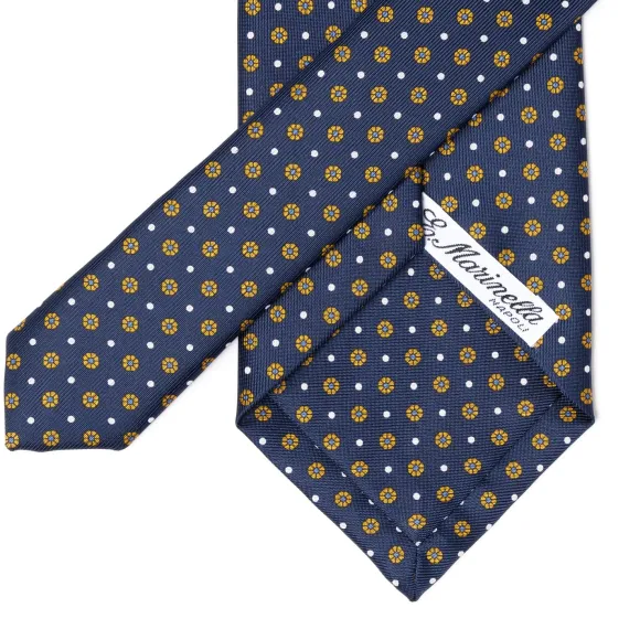 Mj Exclusive: Patterned Tie "Classico" Made Of Pure English Silk
