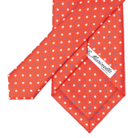 Mj Exclusive: Patterned Tie "Classico" Made Of Pure English Silk