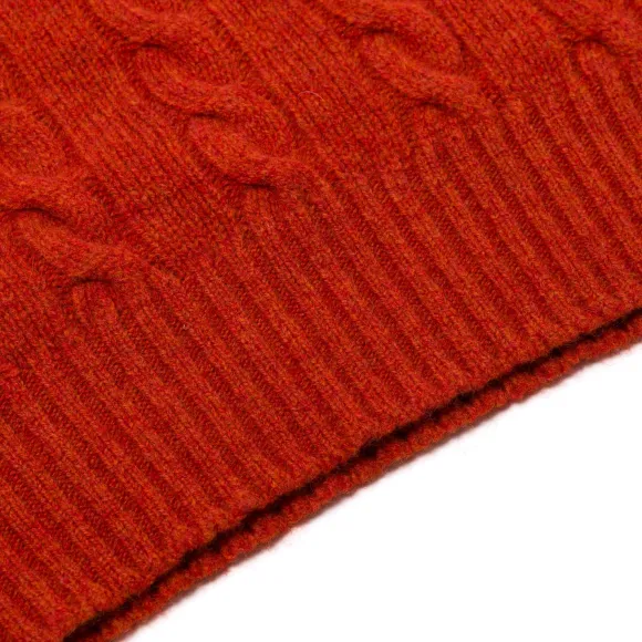 Mj Exclusive: Pure Geelong Lambswool "Crew Cable-Rib" Sweater - 3 Ply