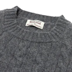 Mj Exclusive: Sweater "Crew Cable-Rib" Made Of Pure Geelong