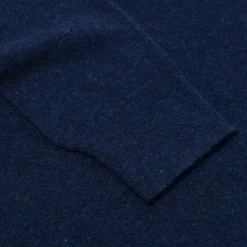 Mj Exclusive: Vintage Crew Inset Sweater In Pure Super Geelong Lambswo