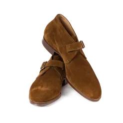 Monkbootee "Iconic" Made Of Tobacco Brown Suede - Purely Handcrafted
