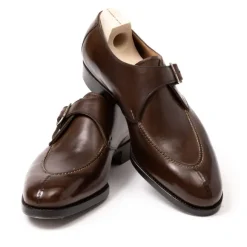 Monk "Split Toe Apron" Made Of Brown Calfskin - Purely Handcrafted