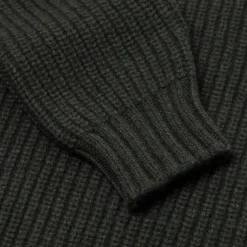 Moss Green Pure Lambswool Sweater 