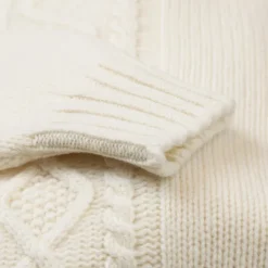 Natural White Turtleneck Sweater