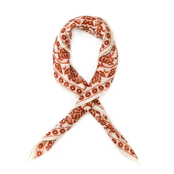 Neck-Square "Provence Geometric" Made Of Cashmere And Silk