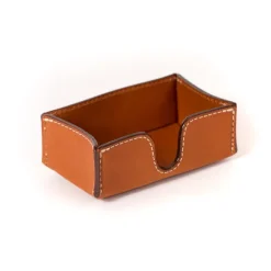 Office Organizer "Card Holder" From Saddle Leather - Handcrafted