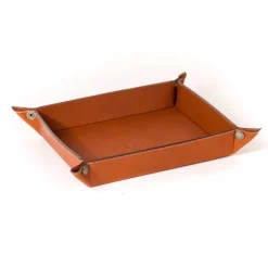 Office Organizer "Utensils Bowl" From Saddle Leather - Handcrafted
