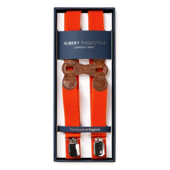 Orange Elastic Braces "Infinity" With Clips