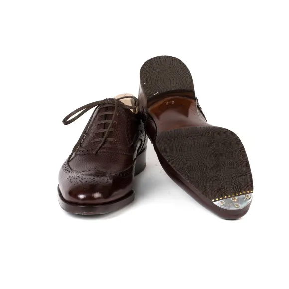 Oxford "Brogue American" Aus Genarbtem Kalbsleder - Reine Handarbeit
