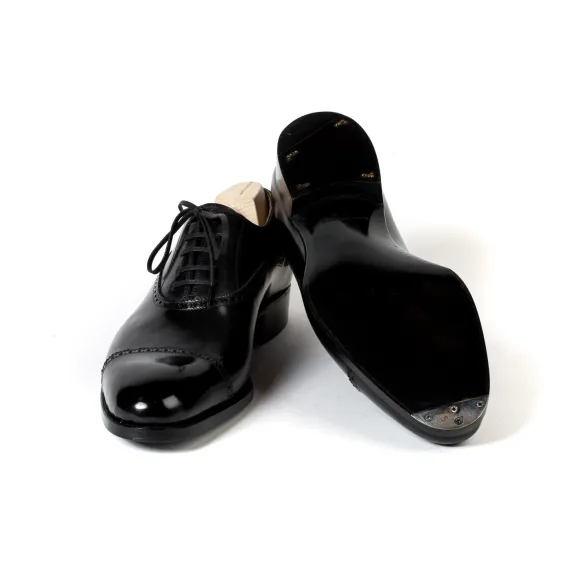 Oxford "Pedder" Made Of Black Calfskin - Purely Handcrafted