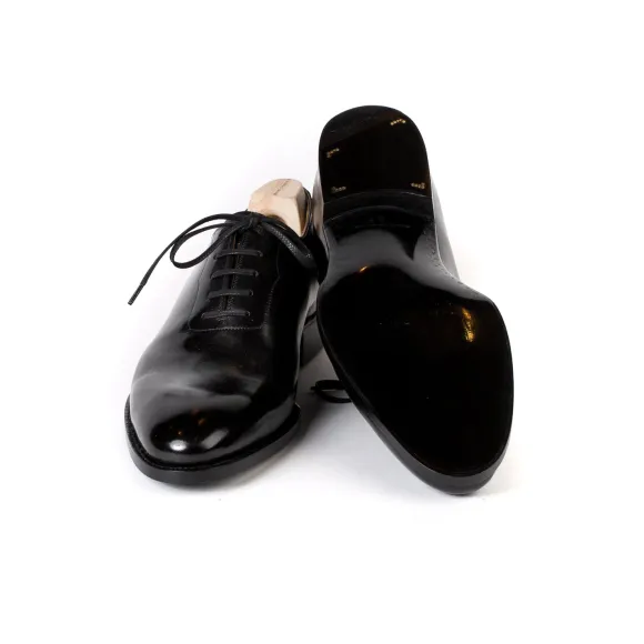 Oxford "Seamless" Made Of Black Hand-Crafted Calfskin - Purely Handcra